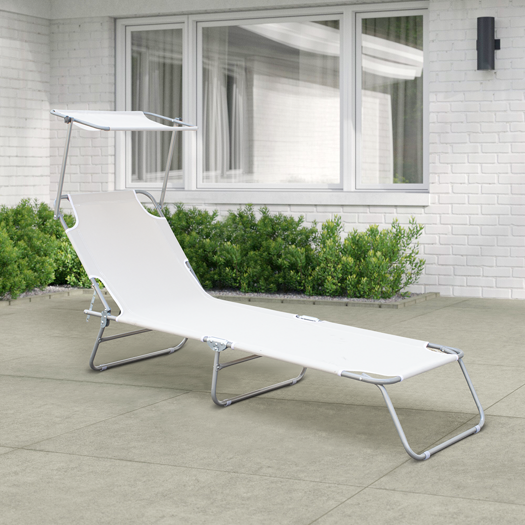 2309P Transat pliant avec dossier réglable et parasol