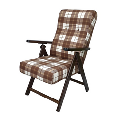Fauteuil inclinable MOLISANA ArtLegno MAS020 structure en bois motif écossais
