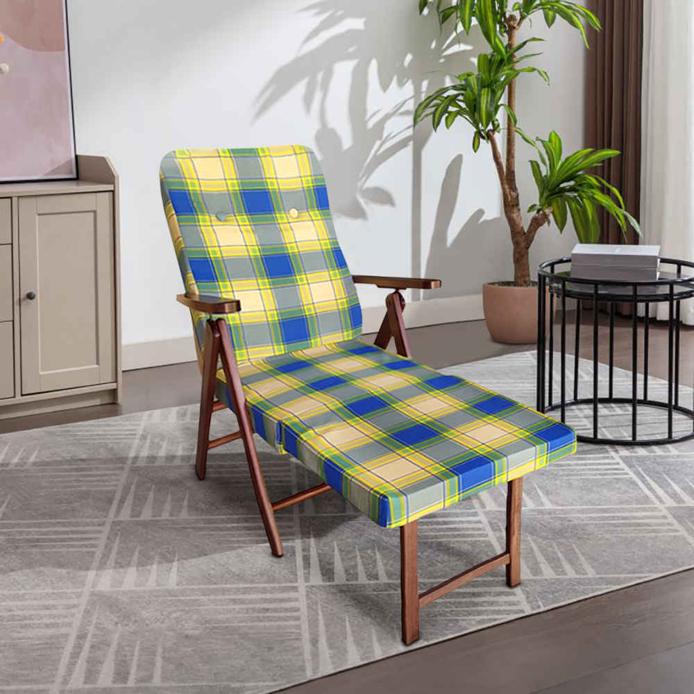 MOLISANA Artlegno Fauteuil inclinable Repose-pieds amovible Structure en bois