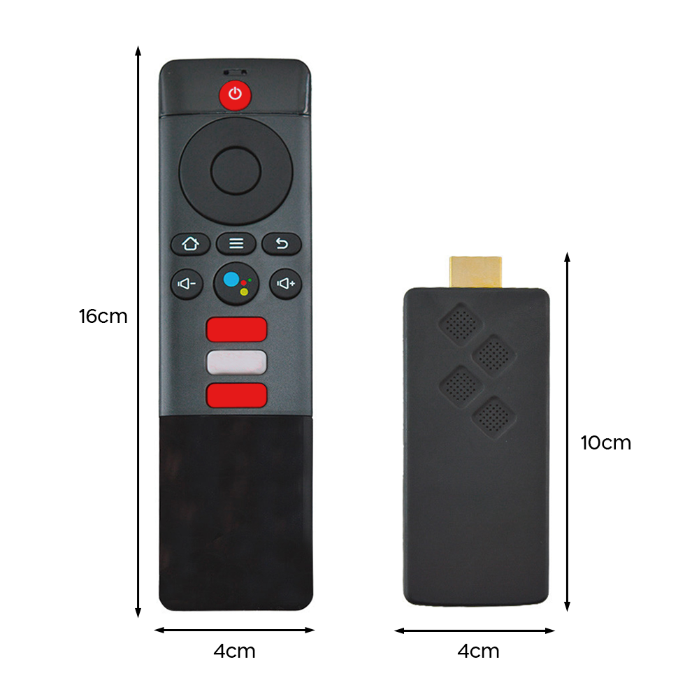 TV Box Stick Streaming 8K HD ANDROID Connexion Wi-Fi avec télécommande vocale