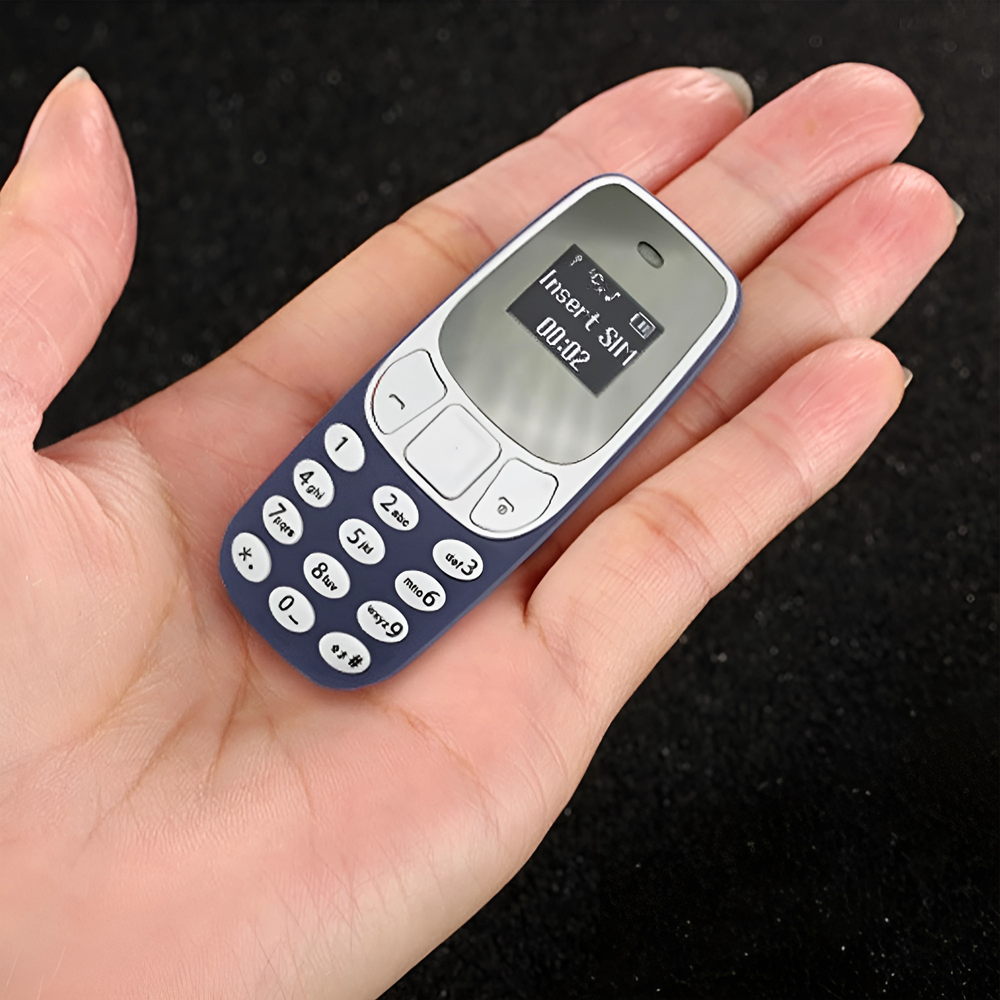 Mini téléphone portable poche avec double SIM GSM sans fil entrée carte SD MP3
