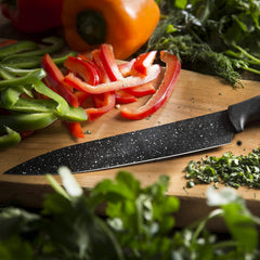 Ensemble de 5 couteaux de cuisine en pierre avec éplucheur en céramique