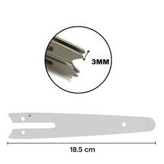 Barre rechange acier de 6 pouces pour mini tronçonneuse électrique à batterie 6"