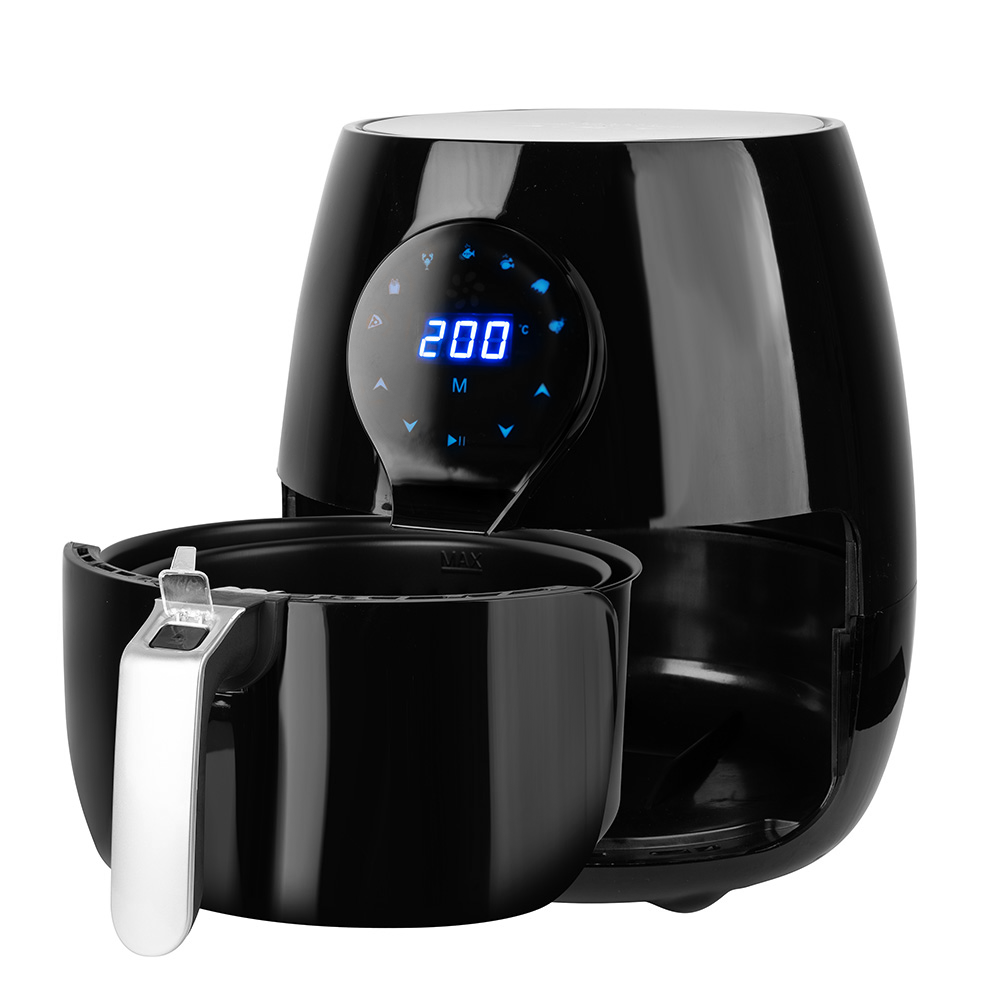 Friteuse à air 3,5 litres avec panier amovible 1500 W écran tactile et minuteur