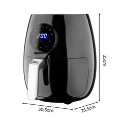 Friteuse à air 3,5 litres avec panier amovible 1500 W écran tactile et minuteur