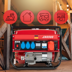 Générateur Courant Moteur Essence 4 Temps Groupe Électrogène 5,5CV 196cc 2000W