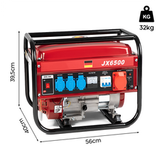 Générateur Courant Moteur Essence 4 Temps Groupe Électrogène 5,5CV 196cc 2000W
