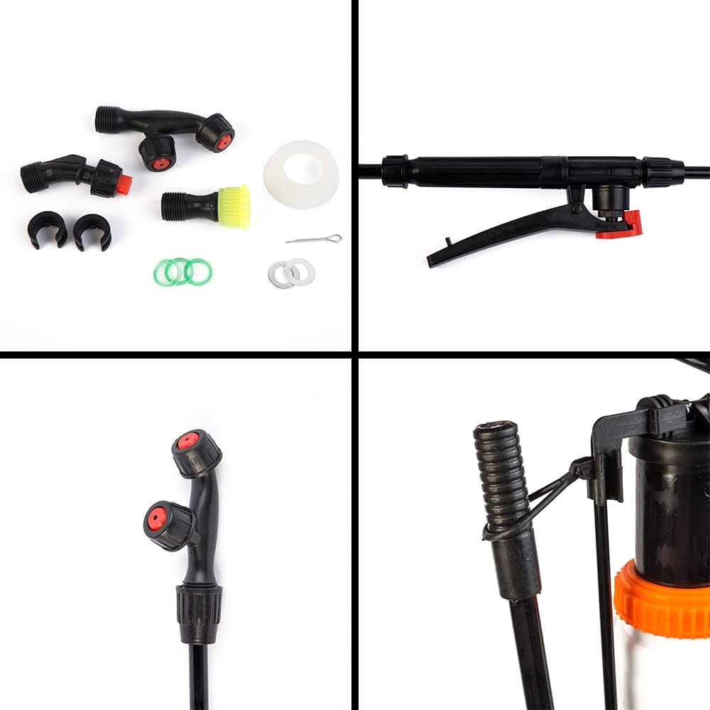 Pulvérisateur dorsal 2 en 1, 16 litres, Batterie rechargeable de 12V
