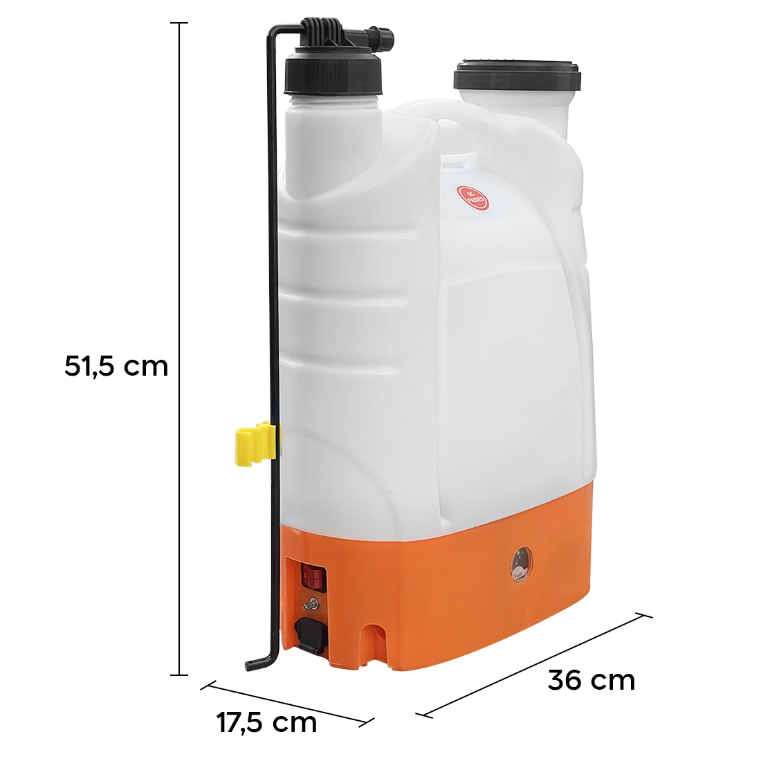 Pulvérisateur dorsal 2 en 1, 16 litres, Batterie rechargeable de 12V