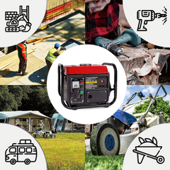 Générateur Courant Moteur à Essence 2 Temps 1000W Groupe Électrogène Portable