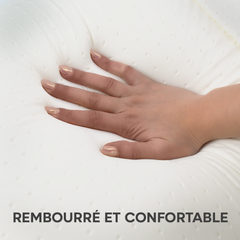 Oreiller mousse à mémoire forme pour lit orthopédique 15cm d'épaisseur cervicale