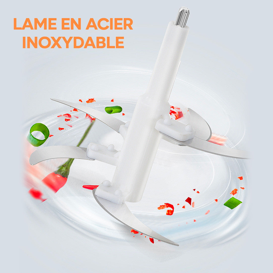 Hachoir et Multifonction Légumes 300W Bol de 2 litres Hache Émince et Mélange