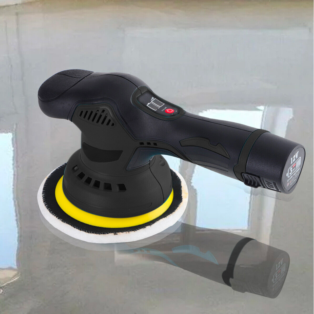 Polisseuse électrique avec batterie 24V pour voitures et sols, 8 vitesses