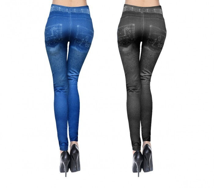 J0175 - Jeggins détail NOTE DE MUSIQUE - divers coloris -mode feminine