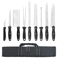 Set 9 Couteaux de Cuisine avec Étui Professionnel en Acier Inoxydable Polyvalent