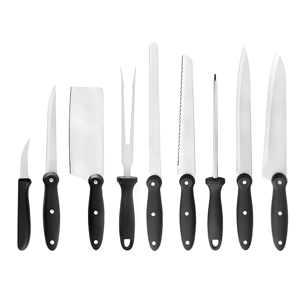 Set 9 Couteaux de Cuisine avec Étui Professionnel en Acier Inoxydable Polyvalent