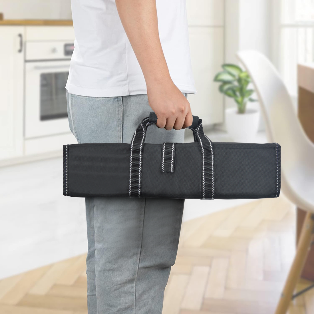 Set 9 Couteaux de Cuisine avec Étui Professionnel en Acier Inoxydable Polyvalent