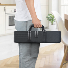 Set 9 Couteaux de Cuisine avec Étui Professionnel en Acier Inoxydable Polyvalent