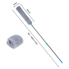 Plumeau télescopique extensible chiffon microfibre pour la poussière et les sols