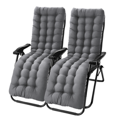 Pack 2 chaises inclinable pliable avec coussin Zéro gravité Dossier inclinable
