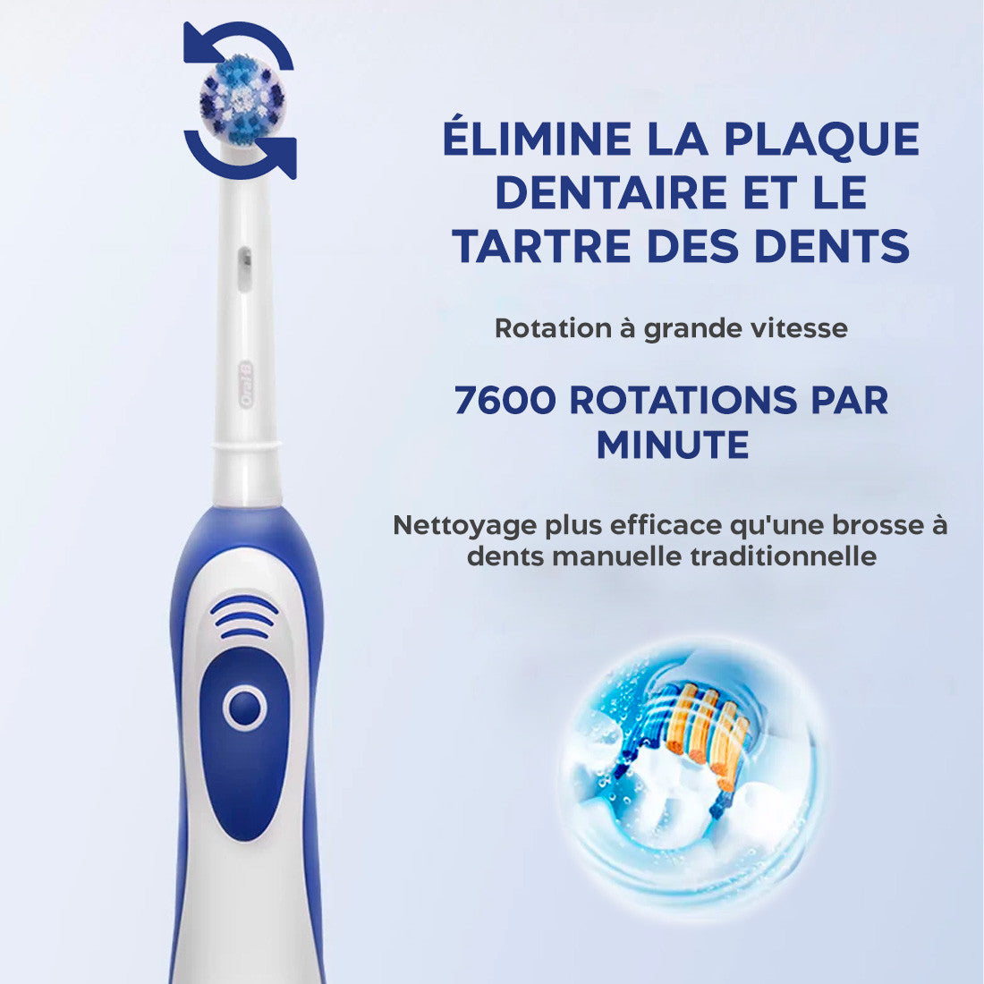Brosse à dents électrique Oral-B ADVANCED Pro Expert à pile avec interchangeable