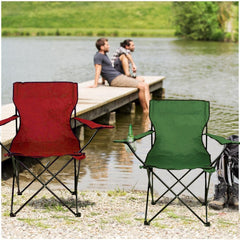 2971 Chaise pliante camping et jardin MIAMI avec pose-verre et canettes