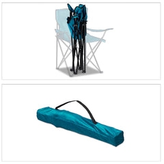 2971 Chaise pliante camping et jardin MIAMI avec pose-verre et canettes