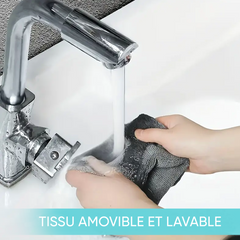 Plumeau télescopique extensible chiffon microfibre pour la poussière et les sols