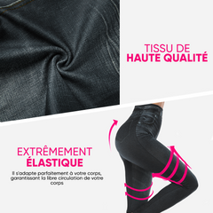 GIADA Leggings Stretch Shaping Effet Jeans Jegging Intérieur Peluche