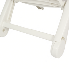 Transat Cancun avec roues pliantes en polyrotin 72x190x60cm