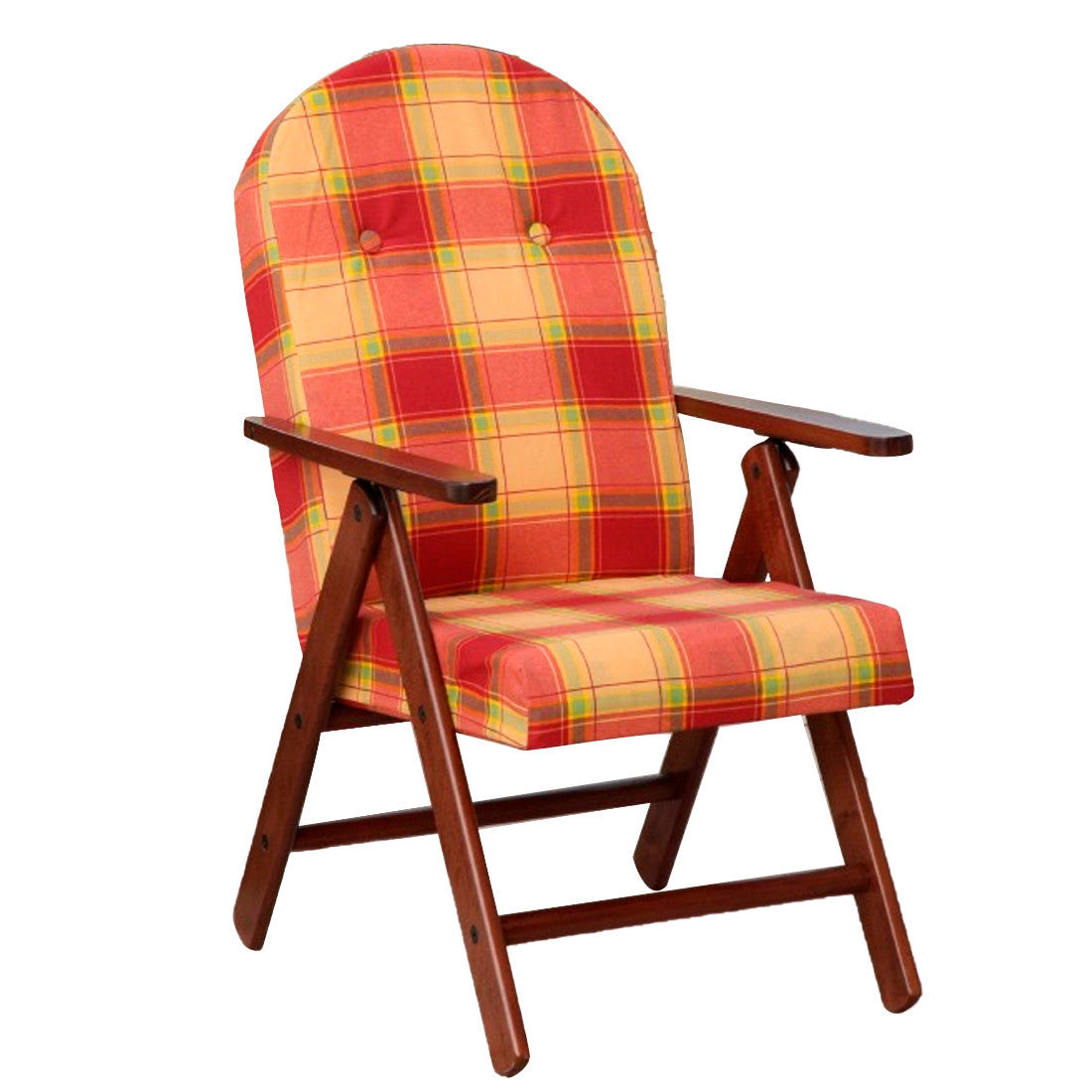 AMALFI Fauteuil en Bois MASLEGNO Fauteuil inclinable Coussin Rembourré 108x65x60