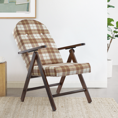 AMALFI Fauteuil en Bois MASLEGNO Fauteuil inclinable Coussin Rembourré 108x65x60