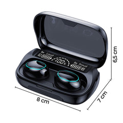 Écouteurs tactiles sans fil Bluetooth 5.3 Microphone affichage LED, sans fil