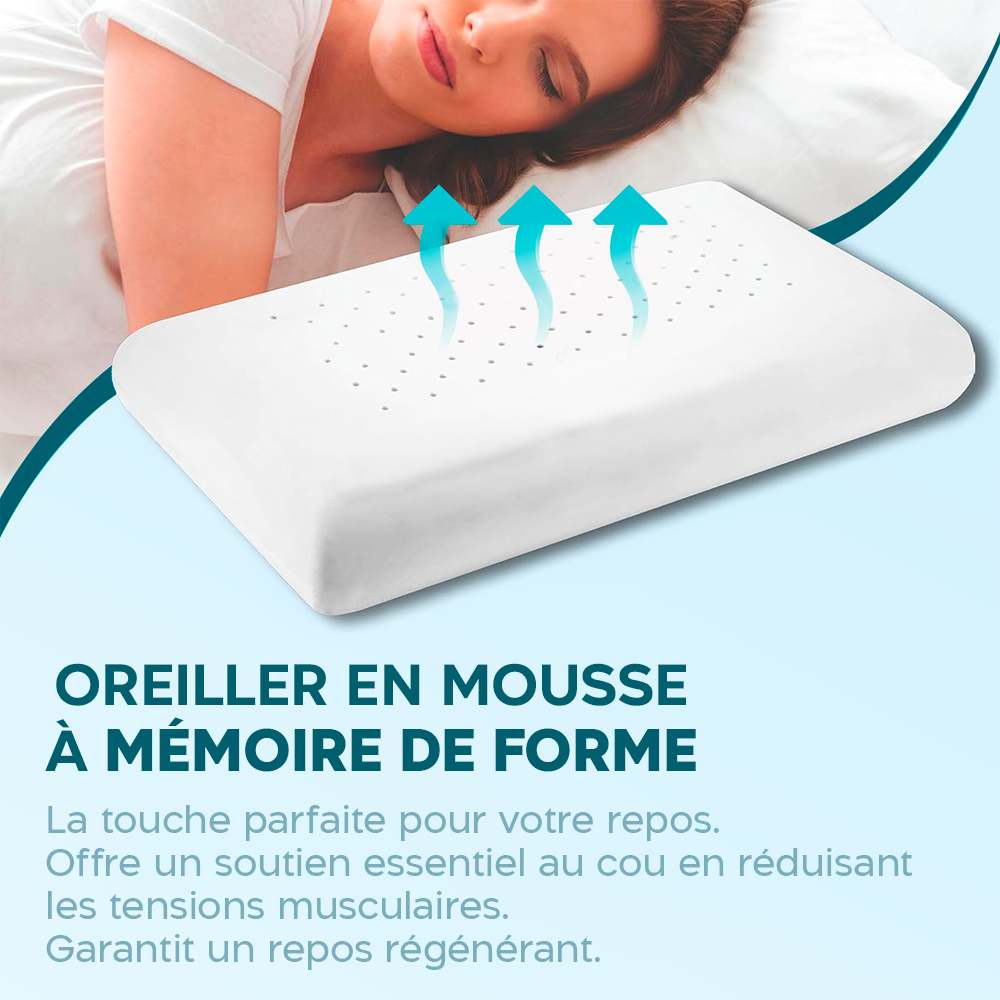 4 pièces Oreiller Cervical mémoire forme 11cm haleine fraîche aloe Vera
