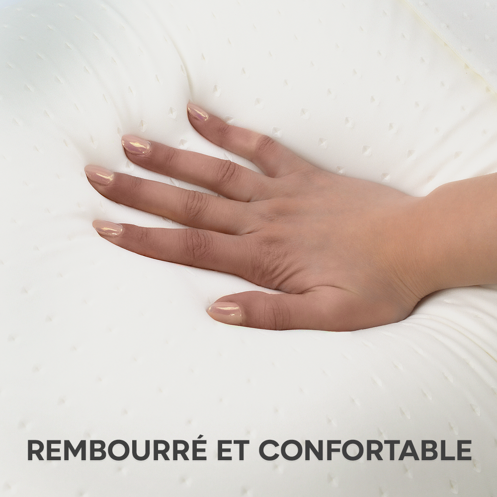 4 pièces Oreiller Cervical mémoire forme 15cm haleine fraîche aloe Vera