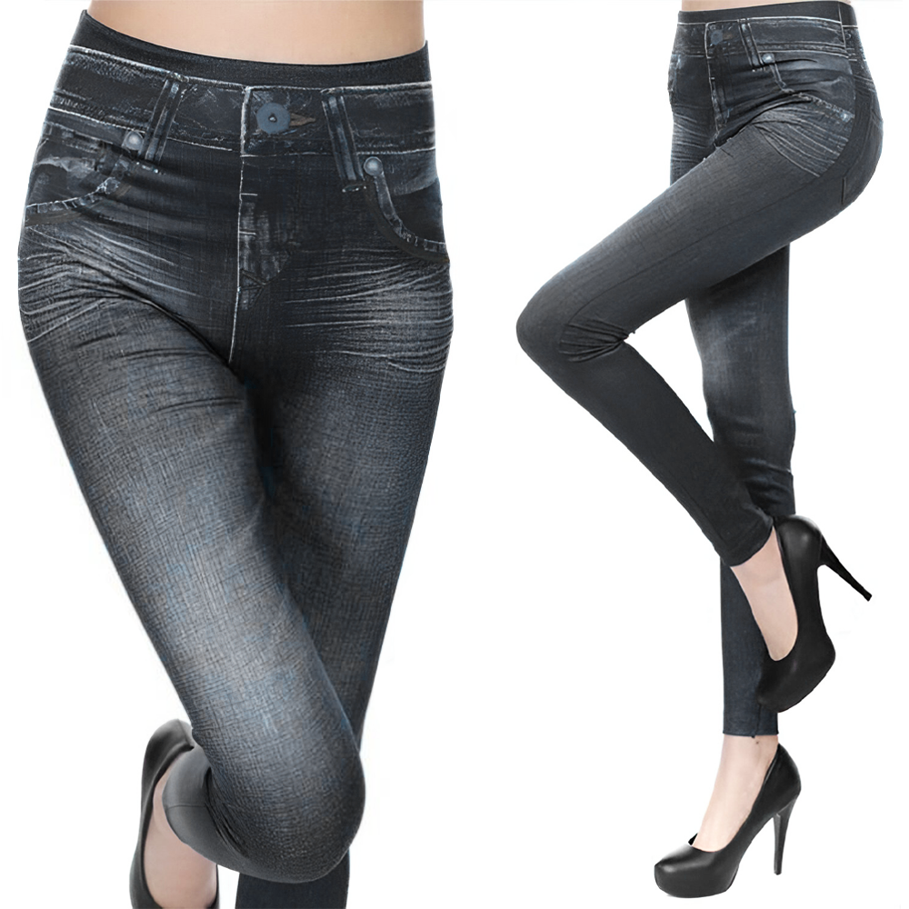 Ensemble de 3 Leggings Femme Effet Jeans GIADA