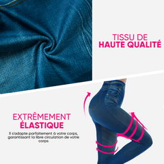 Ensemble de 3 Leggings Femme Effet Jeans GIADA