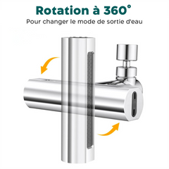 Aérateur robinet cuisine Rotation 360 Extension d'évier salle bain multifonction