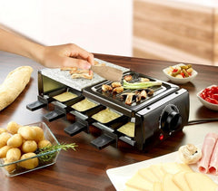 38708 - Appareil à raclette 8 personnes avec deux pierres antiadhésive