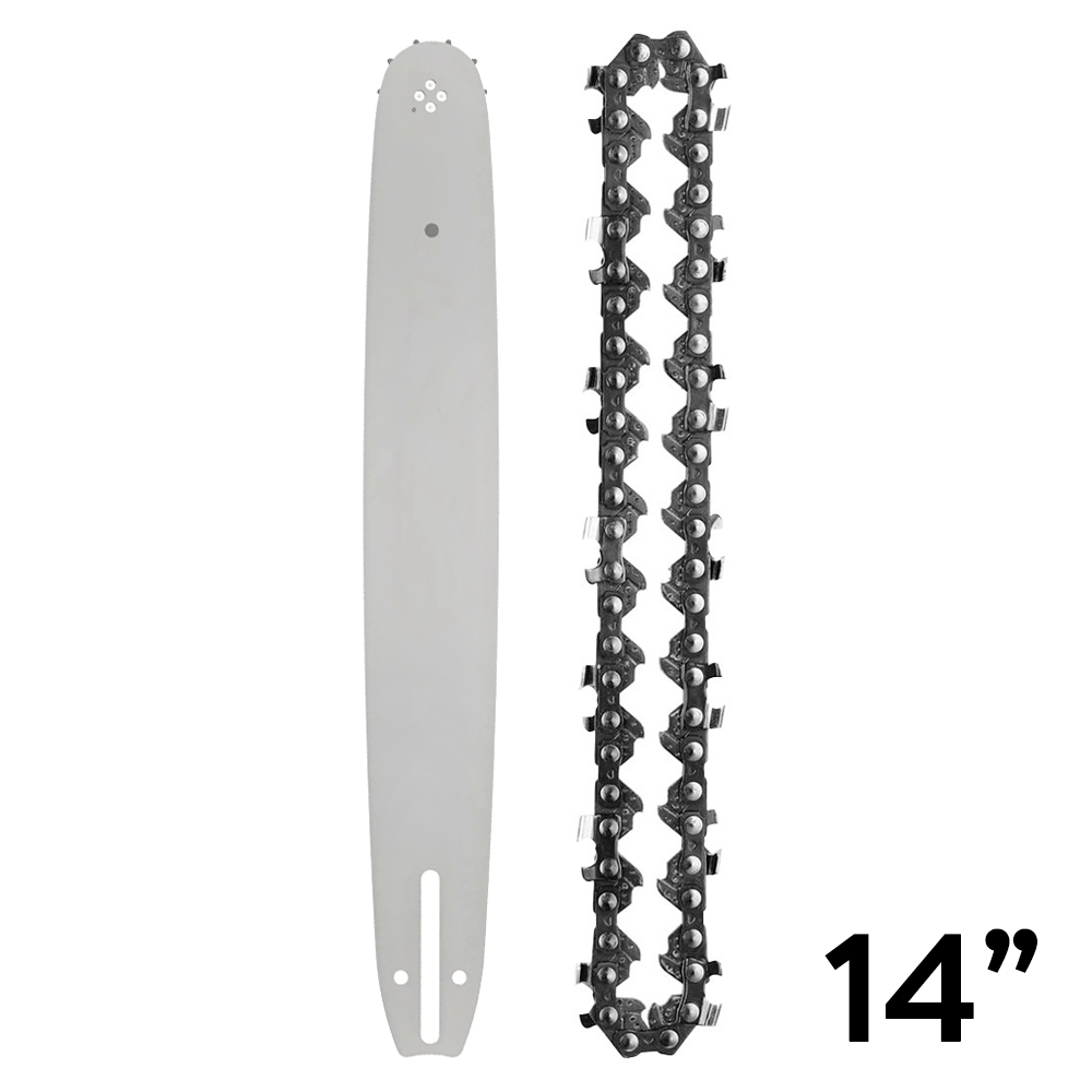 Kit chaîne barre 14 pouces rechange pour tronçonneuse à batterie 350mm sans fil