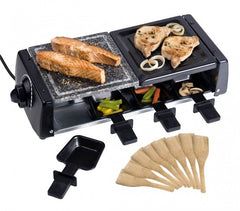 38708 - Appareil à raclette 8 personnes avec deux pierres antiadhésive