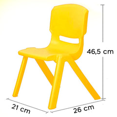 173710 Chaise colorée pour enfants en plastique résistant 26 x 30 x 50 cm