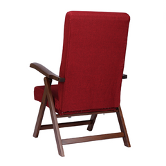 Fauteuil en Bois de Hêtre Noyer Miami MAS272 Dossier Inclinable Relax 65x112x75