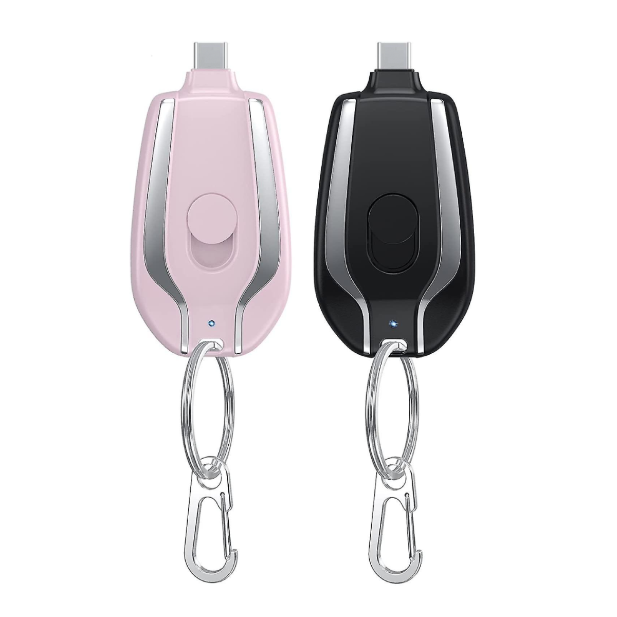 Porte-clés Powerbank 1500mAh Chargeur d'urgence portable Câble USB-C