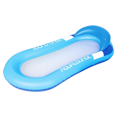 Matelas gonflable siège filet transat fauteuil avec coussin pour piscine 167x85