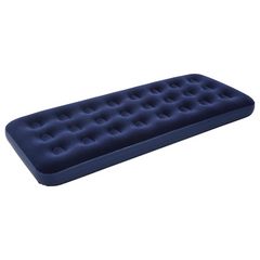 Matelas gonflable individuel pour camping et maison avec effet floqué 185x76cm