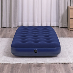 Matelas gonflable individuel pour camping et maison avec effet floqué 185x76cm