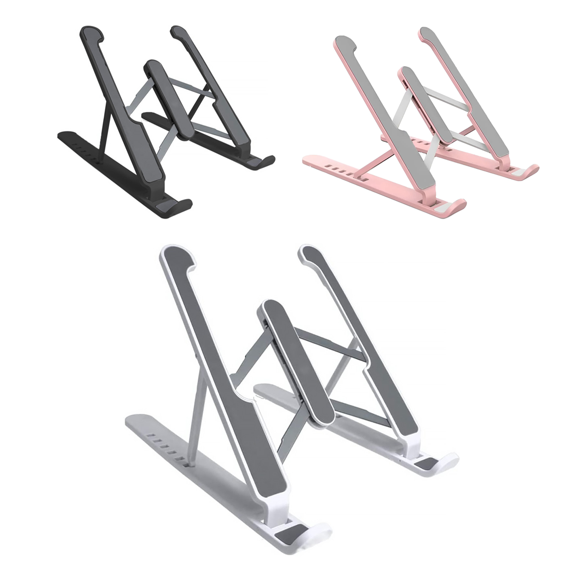 Support d'ordinateur portable pliable antidérapant inclinable à 6 niveaux