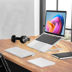 Support d'ordinateur portable pliable antidérapant inclinable à 6 niveaux