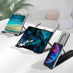 Support d'ordinateur portable pliable antidérapant inclinable à 6 niveaux